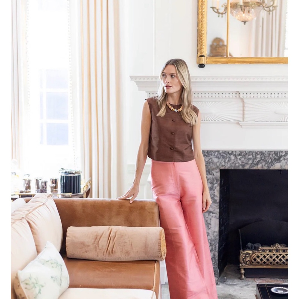 NWT Julia Amory Size Small Julia Dupioni Silk Pants
